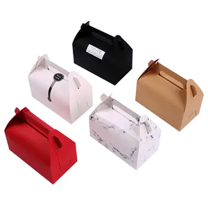 थोक पर्यावरण के अनुकूल पोर्टेबल Foldable अनानास केक पैकेजिंग बॉक्स कागज ट्रे के साथ शादी के लिए खाद्य ग्रेड रोटी कप केक