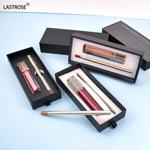 Set de 2 brillos labiales con caja negra al por mayor, delineador de espuma a prueba de transferencia y set de brillos labiales de alta pigmentación, marca privada - Product Image 2