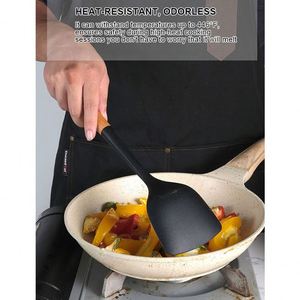 Kaimi – Ensemble d'ustensiles de cuisine 13 pièces en 1 avec manche en bois, antiadhésif, couteau de chef, ustensiles de cuisson en silicone et support de rangement - Product Image 2