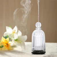Diffuseur en verre en gros de Chine 120ml diffuseur d'huile essentielle d'humidificateur ultrasonique en verre pour le bureau à domicile