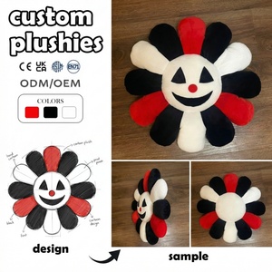 Muñeco de Peluche Personalizado, Miniatura con Cara de Flor Sonriente, Decoración para el Hogar, Juguete Kawaii, Muñeco de Peluche Personalizado Ikzee, Llavero - Product Image 1