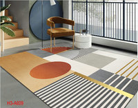 Tapis géométrique vintage turc de luxe en polyester MyWow