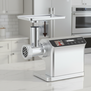 Picadora de Carne Automática para el Hogar de Alta Eficiencia con Motor de CA de 600W, Carcasa de Acero Inoxidable, Pantalla Táctil Completa y Gran Pantalla TFT - Product Image 2