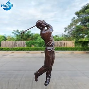 Custom Outdoor Garden <b>Golf</b> <b>Club</b> Decor Life Size Bronze of Player Hairui232, Hairui232 High-quality Stainless Steel Ensures - Product Image 5