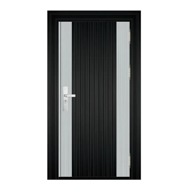 Porte en acier inoxydable avec serrure de porte intelligente, décoration extérieure blindée australienne