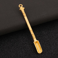 Mini cuillère en métal, mini cuillères doseuses, petite cuillère-collier légère et compacte, plusieurs couleurs, cuillère à Coca facile à transporter