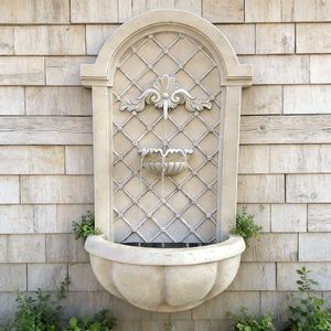 <span class=keywords><strong>Fontaine</strong></span> <span class=keywords><strong>murale</strong></span> rectangulaire à cascade, alimentée électriquement ou <span class=keywords><strong>solaire</strong></span>, en résine fibreuse pour jardin – Vente directe usine - Product Image 4