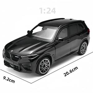 Coche Deportivo de Metal a Escala <span class=keywords><strong>1</strong></span>:<span class=keywords><strong>24</strong></span>, BMW X5M, con Sonido y Luces, Puertas Abatibles, Colección de Regalo, Modelo de Coche <span class=keywords><strong>1</strong></span>/<span class=keywords><strong>24</strong></span>, Juguetes para Niños, Vehículo - Product Image 1