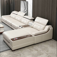 Ensemble de Canapé Modulable de Luxe pour Intérieur, Moderne, en Forme de L, avec Housse Complète pour Fauteuil, Salon, Canapé 7 Places