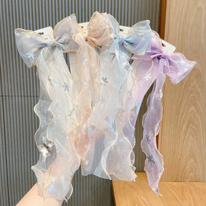 长蝴蝶结发夹可爱发饰女孩发带夹 - Product Image 1