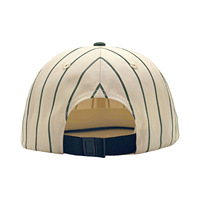 Casquette Hip Hop avec broderie de logo personnalisé, bicolore, à rayures, avec fermeture snapback