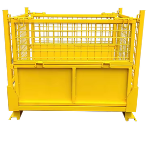 Toptan fabrika depolama  tel örgü kafes palet teli örgü konteyner taşıma kutusu sepet konteyner depolama kafesi - Product Image 1