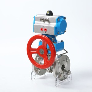 Válvula de Bola Neumática con Brida de Acero Inoxidable 304, Operación Manual, Válvula de Control de Agua Industrial, Uso a Temperatura Ambiente - Product Image 3