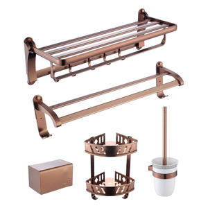 Juego de Accesorios de Baño Morning Dew, Toallero de Aluminio con Diseño Curvo, Juego de Cinco Piezas, Prevención de Corrosión - Product Image 5