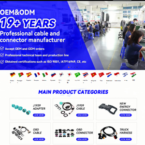 Arnés de Cableado Personalizado J1939, Cable OBD de Alta Resistencia, Kit de Arnés en T para el Dispositivo GO, Kit de Adaptador Múltiple que Incluye un Arnés en T de 9 Pines - Product Image 2