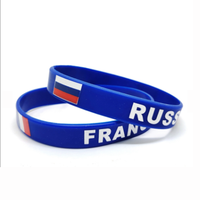 Bracelet en silicone personnalisé avec logo Palestine, couleur noire, résistant aux déchirures, impression numérique