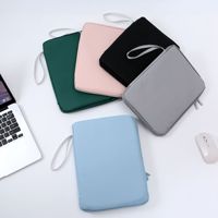 Sarung Laptop Kulit PU Kustom, Tas Pembawa Tablet Tahan Air, Tas Pelindung dengan Tali Pergelangan Tangan untuk iPad