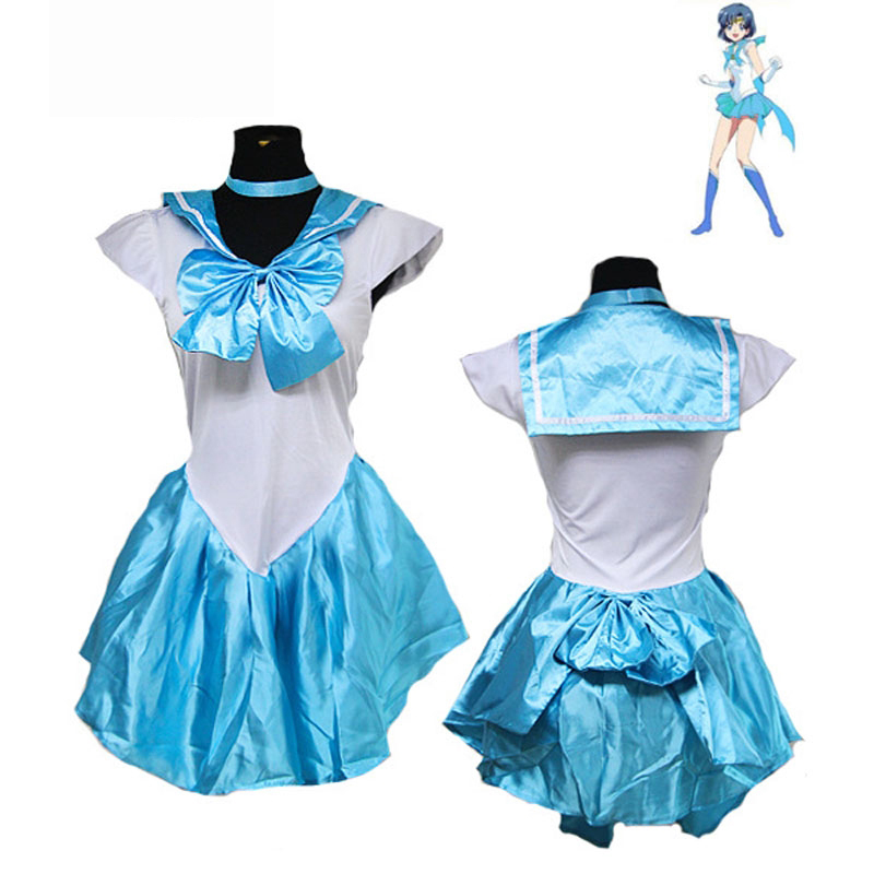 Uniforme cosplay da Sailor Moon, colore celeste.
