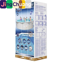 Piscine Jingchuang56488 avec support rond, piscine familiale, grande piscine extérieure