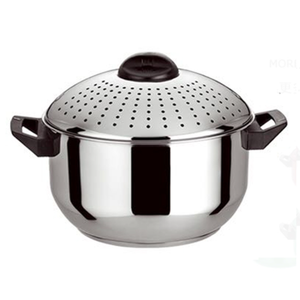 Casserole à pâtes en acier inoxydable de haute qualité avec couvercle passoire - Product Image 6