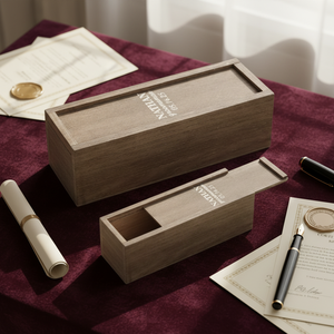Caja con <span class=keywords><strong>tapa</strong></span> <span class=keywords><strong>deslizante</strong></span> <span class=keywords><strong>de</strong></span> <span class=keywords><strong>madera</strong></span>, pequeña, sin terminar, personalizada - Product Image 4
