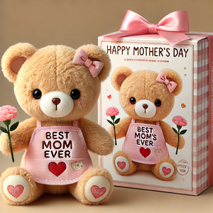 Oso <span class=keywords><strong>de</strong></span> Peluche Personalizado para el Día <span class=keywords><strong>de</strong></span> la Madre con <span class=keywords><strong>Ramo</strong></span> <span class=keywords><strong>de</strong></span> Flores, Regalo <span class=keywords><strong>de</strong></span> Peluche Personalizado para Mamá - Product Image 4