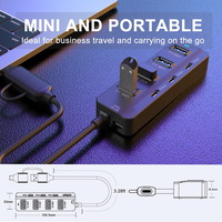 Adaptor Hub Multiport USB-C 7-in-2 Berkualitas Tinggi 5Gbps untuk MacBook