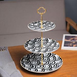 Giá Đỡ Bánh Cupcake Tráng Miệng Châu Âu Nhiều Phong Cách Giá Đỡ Bánh 3 Tầng Giá Đỡ Bánh Bằng Gốm Cho Bánh Cưới - Product Image 4