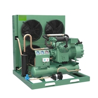 S4G-12.2Y 12HP Unité de condensation à compresseur semi-hermétique bi-étagé refroidie par air pour 380-480V, avec commande à distance PLC et engrenage pour congélation