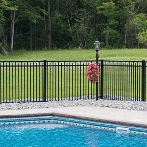 Clôture de piscine inoxydable de sécurité Clôture de jardin enduite de PVC Panneaux en <span class=keywords><strong>aluminium</strong></span> métalliques écologiques bon marché Taille personnalisée en <span class=keywords><strong>aluminium</strong></span> - Product Image 5