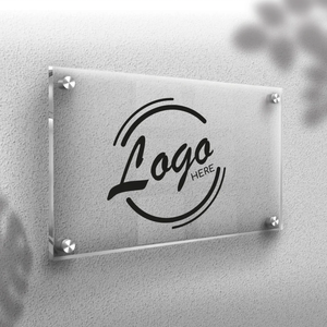 Custom stampato in acrilico porta ufficio segno di targa personalizzato Logo aziendale segno di visualizzazione per appendere la parete - Product Image 6