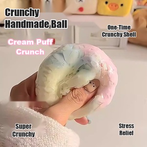 Bola de Cera Estourável de 7cm com Recheio de Argila Crocante, Brinquedo Sensorial ASMR para Alívio do Estresse para Meninas e Meninos, Atacado OEM - Product Image 1