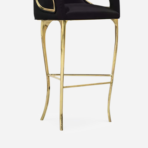 China Foshan Fabricante de muebles Marca italiana Moderno Minimalista Lujo <span class=keywords><strong>Chandra</strong></span> High Back Bar Taburete Precio asequible - Product Image 5