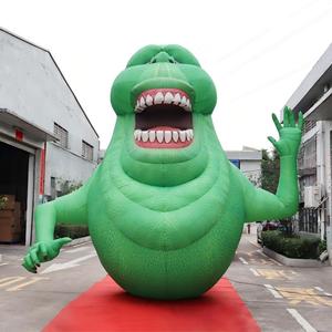 Modèle de fantôme gonflable sur mesure de <span class=keywords><strong>Ghostbusters</strong></span>, monstre gonflable géant vert, décorations d'Halloween pour la cour, le jardin, le centre commercial - Product Image 1