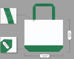 Custom <b>Large</b> <b>Canvas</b> Shopping Tote <b>Bag</b> for Women with Custom Logo & Color Fashion Handbag for Daily Use - Product Image 4