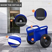 Chariot à panneaux robuste, avec roues pour plaques de cloison sèche, pour appareils lourds et manutention de matériaux, chariot à panneaux mobiles tout terrain