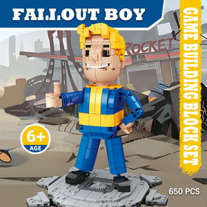 Cayi Vault Boy <span class=keywords><strong>Fallout</strong></span> ชุดตัวต่อเด็กชาย Moc รูปสี่เหลี่ยมจัตุรัสชุดตัวต่อของเล่นเพื่อการศึกษาอิฐนาโน DIY - Product Image 2