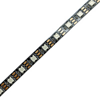 Bande LED haute Cri WS2812B 5V 5M étanche 5050 RGBIC lumière adressable colorée pour une utilisation en extérieur
