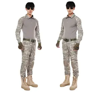Desert Camouflage Uniform Men Hunting Clothes Camo Tactical Shirt Pants breathable Hunting Camping Hiking Outdoor work Suit