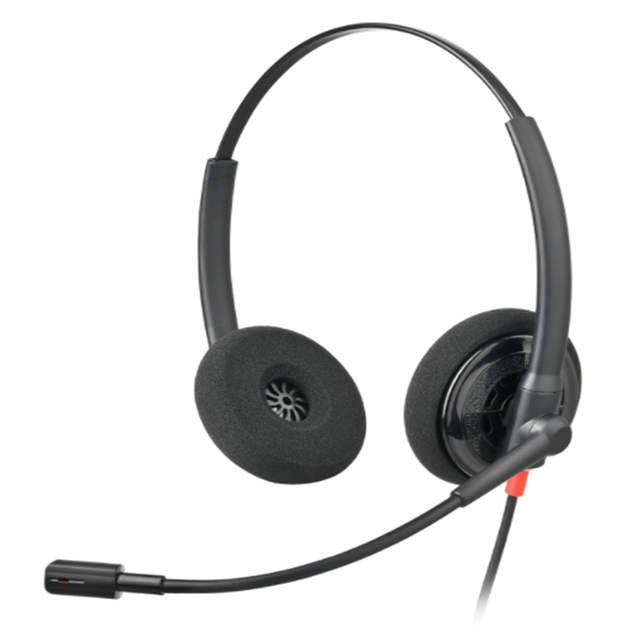 Wired ENC Usb Headset with Mic Audio Controls Noise Isolating Stereo Laptop Earphones for Computer Notebook