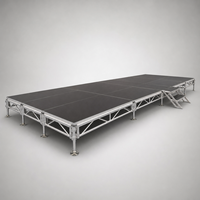 Plateforme de scène portable en aluminium KS101 et KS102 pour concerts, théâtres et événements