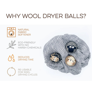 100% boules de séchage en laine de qualité supérieure pour Darks Lot de 3 <span class=keywords><strong>assouplissant</strong></span> naturel écologique et fait à la main - Product Image 2