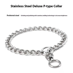 Collar de cadena P de acero inoxidable giratorio 360 para perros pequeños, medianos y grandes y collar de perro Collar de entrenamiento para perros - Product Image 3