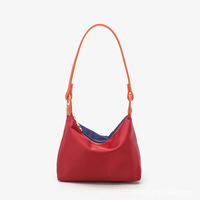 Tas Selempang Wanita Model Dumpling 2024 New Dragon Soaring PU Oxford Cloth, Resleting Ganda, Trendi, Fashionable, Kasual