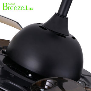 Breezelux พัดลมเพดาน LED 42 ''/48'', ไฟพัดลมเพดานสไตล์ดั้งเดิมพร้อมรีโมท3000 + 4200 + 6000K พับเก็บได้สำหรับห้องน้ำ - Product Image 5