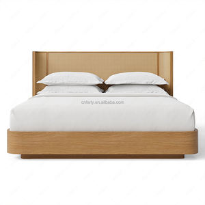 Ферли Современный японский стиль укрытие кровать ручной работы из массива дерева для спальни - Product Image 5