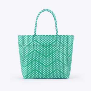Solid Color Woven PVC Large Capacity Square Mummy Tote <b>Shoulder</b> Shopping Bag With Double <b>Shoulder</b> <b>Straps</b> Open Closure Tanjing - Product Image 6