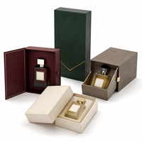 Coffret de boîtes en papier haut de gamme pour parfums avec base à tiroir magnétique pour présentoir de parfums en showroom