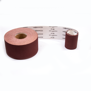 Rollo de Lija de Óxido de Aluminio de 100 mm de Ancho para Máquina de Lijar, Marca <span class=keywords><strong>BELLISSIMO</strong></span> - Product Image 1