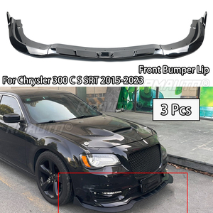 Lèvre de pare-chocs avant pour Chrysler 300 C S SRT 2015-2023, séparateur, diffuseur, spoiler, accessoires auto, aspect fibre de carbone - Product Image 1